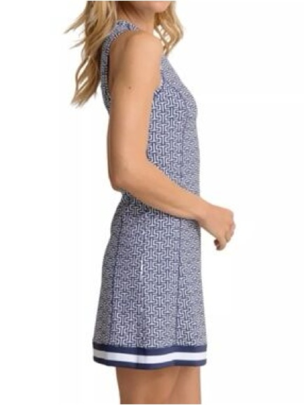 Southern Tide Lylee Geo Sleeveless Mini Dress - Picture 2 of 7